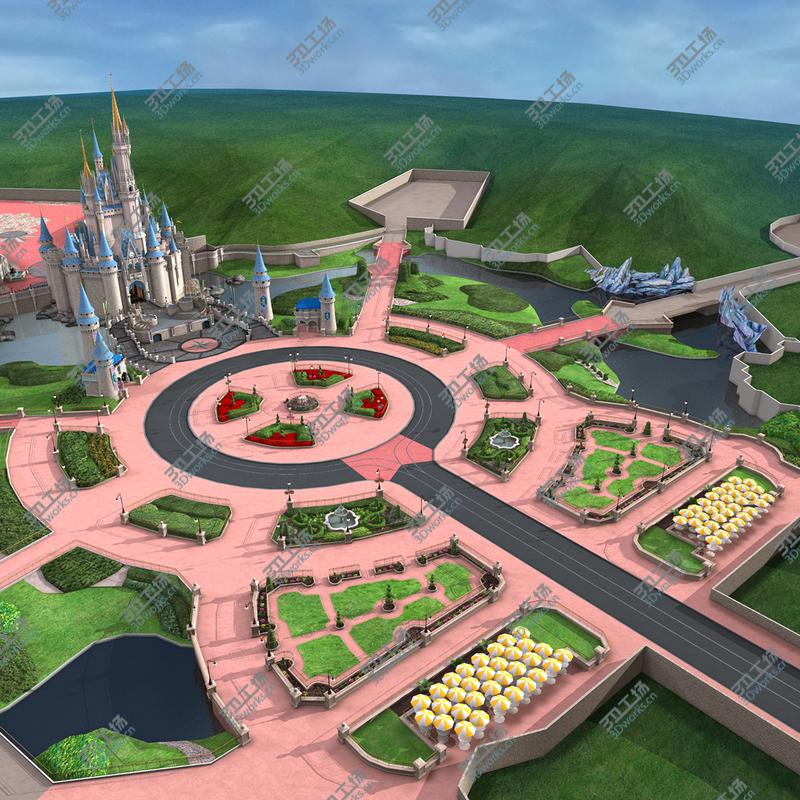 images/goods_img/202104094/Cinderella Castle and Grounds model/4.jpg